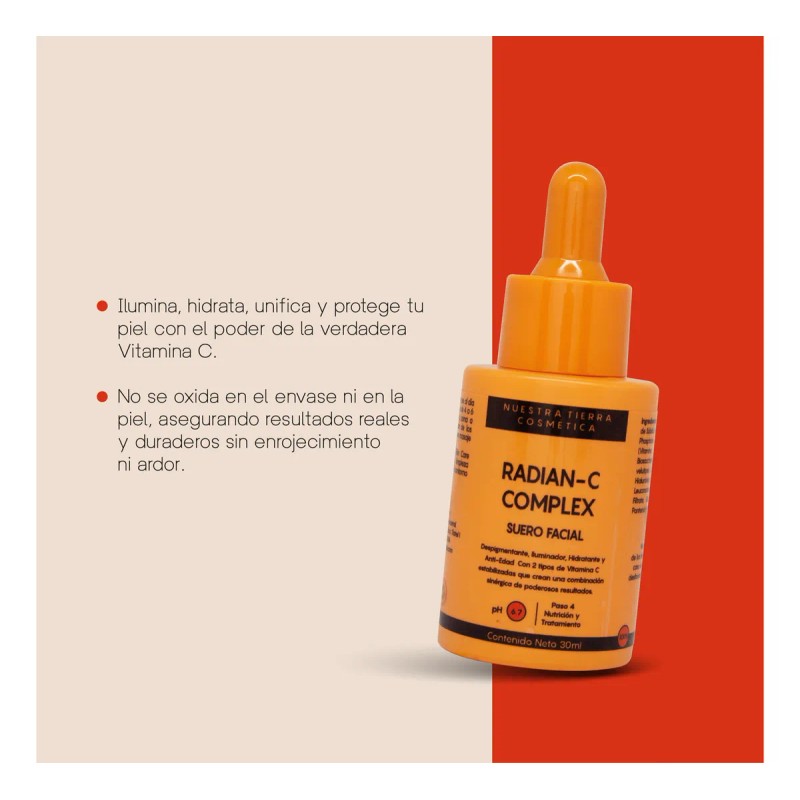 Suero Doble Vitamina C Despigmentante Iluminador Hidratante Todo Tipo De