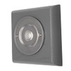 Modern Living Square Wireless Doorbell in Mahogany and Brushed Nickel