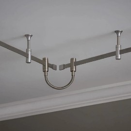 allen + roth Flexible Track Connector- Brushed Nickel Finish