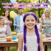 2 Purple Hair Extensions, 60cm Long Hair for Braiding, Hair