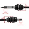 Caltric Front CV Joint Axle For Kawasaki Mule 610 KAF400