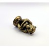 Lamp Finial-Thinking Monkey-Antique Brass Finish, Highly Detailed Metal Casting