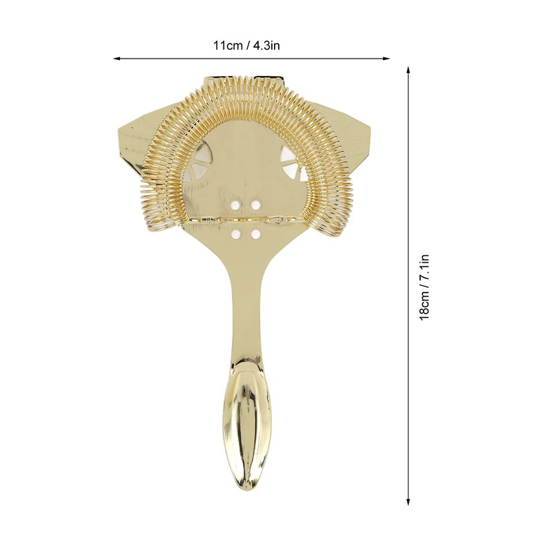 Ice Strainer Effective Filtering 304 Stainless Steel Multifunctional Cocktail Strainer