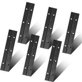 Piano Hinge 48 Inch x 1.2 Inch Heavy Duty Stainless Steel Black Continuous & Piano Hinges for Cabinets Boat Marine Door, 0.04" Leaf Thickness 1.2'' Open Width