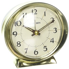 Westclox 11605QA - Reloj Despertador (Funciona con Pilas), Color Dorado