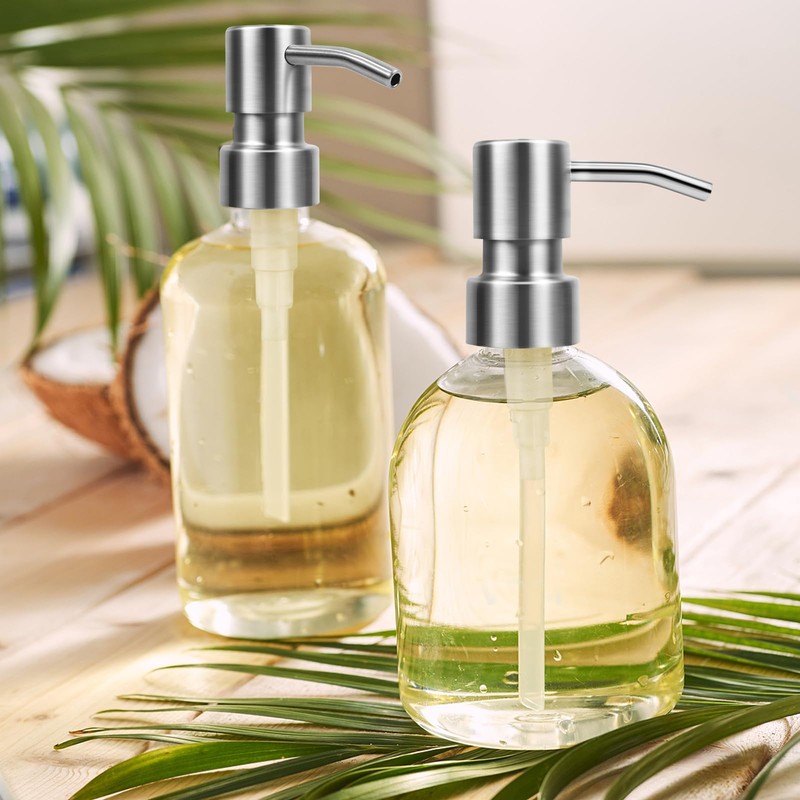 Soap Dispenser Pump Replacement, Stainless Steel Soap Pump HeadReusable Metal