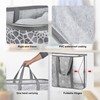 JOMOLA Collapsible Laundry Caddy 80L Large Foldable Laundry Basket Grey