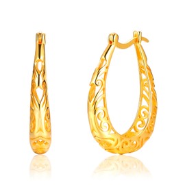 Yinsen Hoop Earrings 925 Sterling Silver for Women, Hypoallergenic Hoop Earrings for Women Girls Gifts, Sterling Silver, Cubic Zirconia