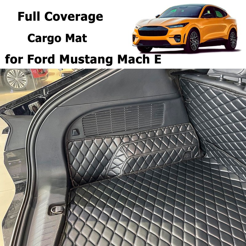 7DEEKEI Cargo Mat Compatible with 2021-2025 Ford Mustang Mach-E Trunk
