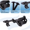 2Packs Heavy-Duty Slide Bolt Gate-Latch - Black Gate Latch