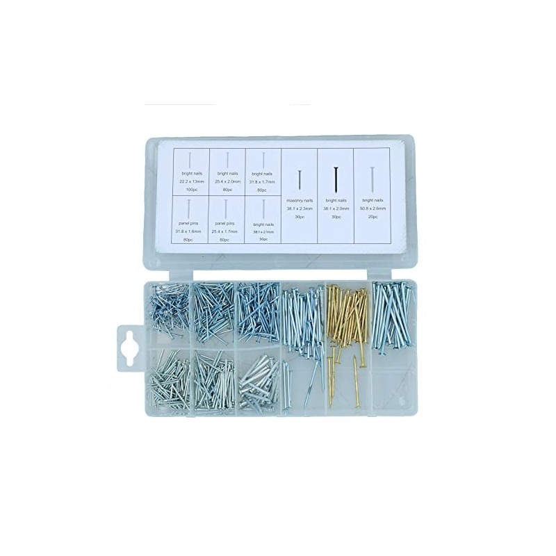 4oz Ball Pein Hickory Handle Hammer Nail Installer with 550pc