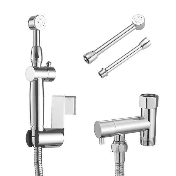 BATHLAVISH All Brass Bidet Sprayer Set for Toilets, Wall or