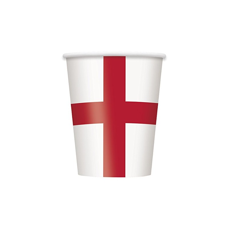 Unique Party 47776 - 9oz St George's Cross England Paper