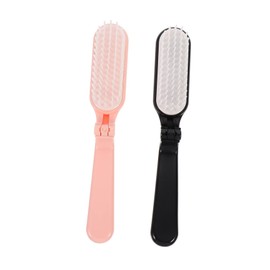 Baluue 2pcs Portable Folding Wide Tooth Hair Comb for All Hair Types Travel-friendly Styling Brush Lightweight Detangling Tool Flexible Bristles for Effortless Styling and Maintenance