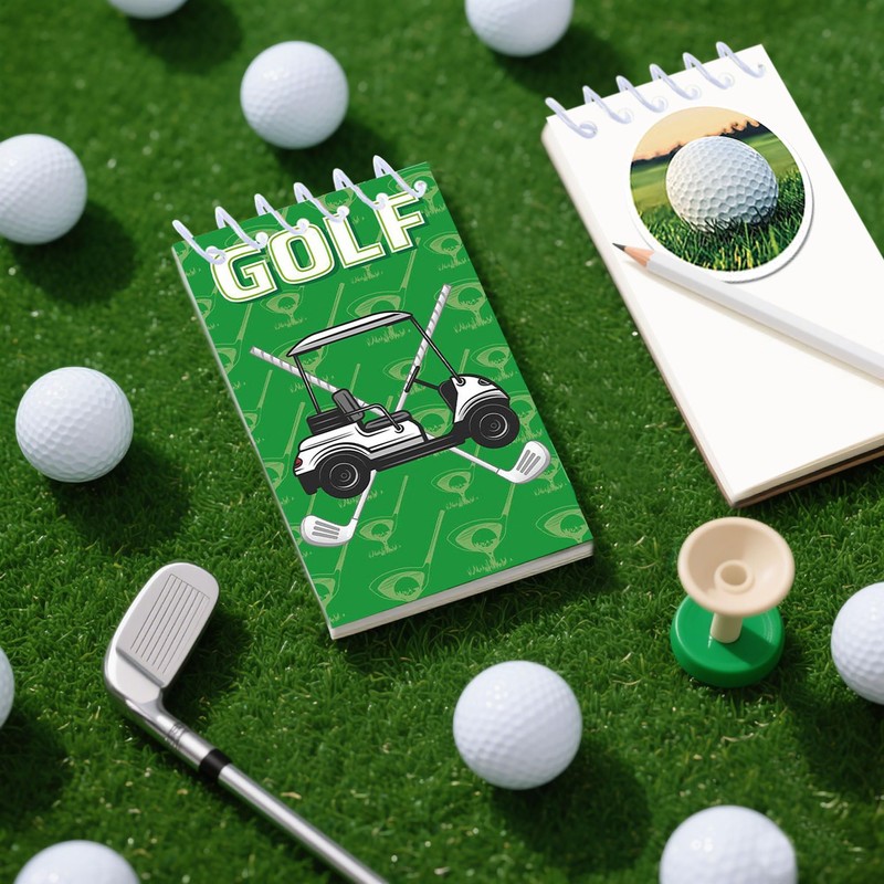 LaVenty Golf Pocket Notebook Stickers Golf party bag fillers Progress