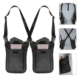 wiipara Hidden Underarm Shoulder Bag, Anti-Theft Shoulder Bag Wallet, Multipurpose Shoulder Bag, Tactical Armpit Holster Bag for Travel, black