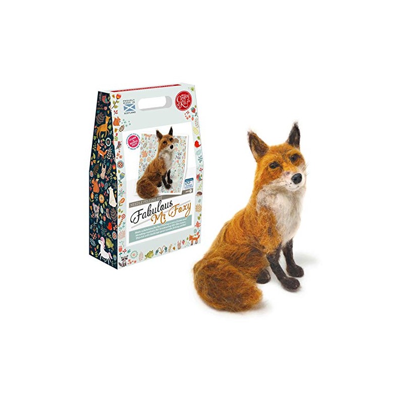 The Crafty Kit Company The Fabulous Mr Foxy Needle Felting