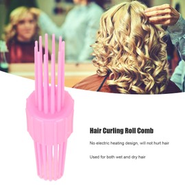 Hair Curling Roll Comb, Portable Multi Tooth Hair Styling Curler Comb for Women, Gentle Curls, Anti-Slip Professional Hairstyling Tools for Birthday Parties, Banquets and Daily Use