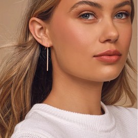 Dangly Earrings for Women 6 Pairs Gold Drop Earrings for Women Gold Dangle Earrings for Women Long Drop Tassel Earrings Gold Earrings Set Dangly Earrings Pack