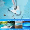 2025 Enhanced TidyMister Pool Vacuum Head with Wheels,Steering Handle Swimming