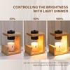AIKUT Candle Warmer Lamp, with 2 Bulbs,Timer & Dimmer,Simple Natural