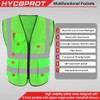 HYCOPROT High Visibility Mesh Safety Reflective Vest with Pockets and