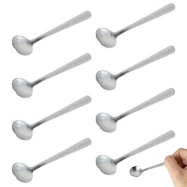 Tiny Spoon,8pcs Tiny Spoons for Spices, Small for Spice Jars Easy to Clean Hold Condiment Small Size 9cm for Salt,Spices,Pepper,Sugar,Honey