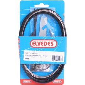 Elvedes Cable Kit Nexus 4/7/8 Speed For Shimano Nexus 4/7/8 Speed Stainless Steel - Black
