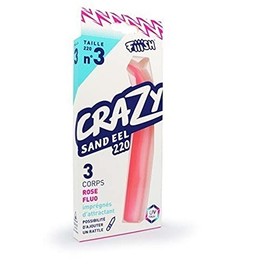 Fiiish Crazy Sand Eel 220 3 Lure Bodies - Pink