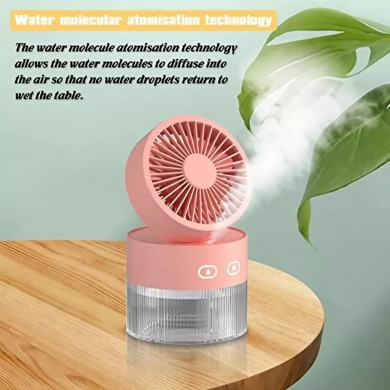 Extreme Beauty Ventilador Mesa Escritorio Portátil Mini Humidificador Agua