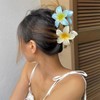 Collenatsy Pack of 6 Flower Hair Clips for Thick Thin
