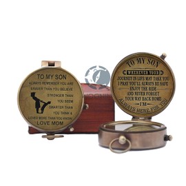 WOANIN Compass with Case/Gift for Son/to My Son Gifts/Mom to Son Gift ((to My Son))