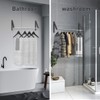 Anjuer Retractable Clothes Rack - Wall Mounted Folding Clothes Hanger