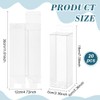 BENECREAT 20Pcs Clear Gift Boxes, Rectangle Transparent PVC Favor Boxes