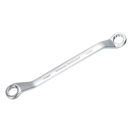 sourcing map Offset Double Box End Wrench 13mm x 15mm Metric 12 Point High-Carbon Steel Chrome Plated Box Wrenches
