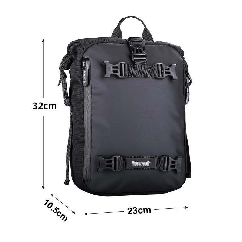 Rhinowalk Motorcycle Saddle Bag Waterproof Rear Rack Pannier Multi-Functional Trunk