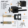 NEWBANG Square Heavy Duty Keyed Entry Combo with deadbolt and