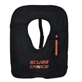 Scuba Choice Adult Black Snorkel Vest w/Name Box, Large