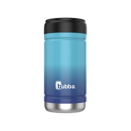 Bubba Trailblazer Barware Slim Can Cooler, 12oz Skinny Can for Beverages, Double-Wall Vacuum-Insulated Stainless Steel Slim Can Cooler Sleeve, Great for Beach, Tailgate, Pool, Party, & More, Blue