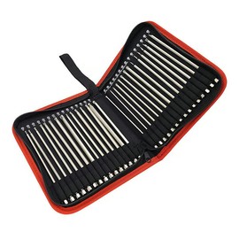 30 Pieces/Set Extra Long 100/150 mm S2 Steel Magnetic Screwdriver Bits Set 1/4 Inch Hex Shank Power Tools Slotted Cross Square (Length: 150 mm)