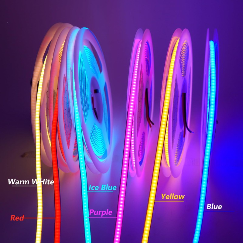 5mm COB LED Strip ,12V 400LEDs/m RA>90 High CRI Cool
