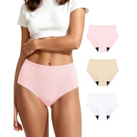 Leakproof Incontinence Underwear,56MLHigh Waist Bladder Control Panties,3Pc