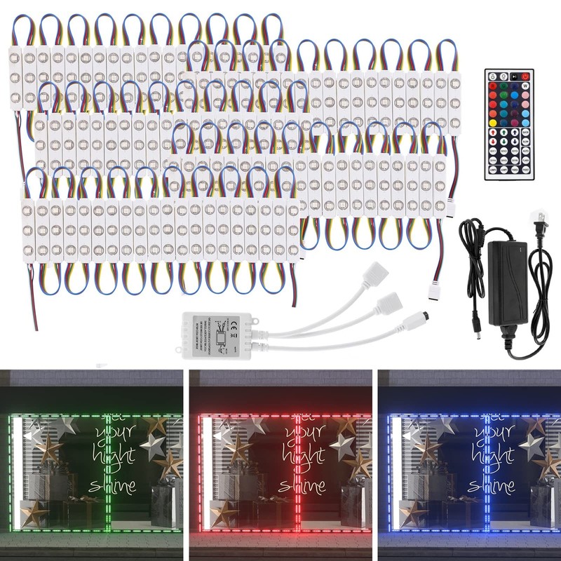 WICHEMI 50FT LED Light Modules for Business Window Light Commercial
