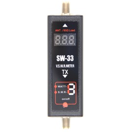 Snblzhef SW-33 Mini Power Tester SWR Meter VHF UHF 125-525Mhz SWR Meter forTwo Way Radio Antenna