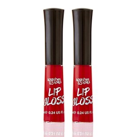 Luxurious Red Lip Gloss - Vibrant Color with Full Coverage and Shiny Finish, Moisturizing Formula Nourishes Lips - 2 Pack - by Splashes & Spills