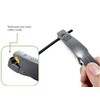 Herramienta de pelado de cables coaxial RF giratoria ajustable de