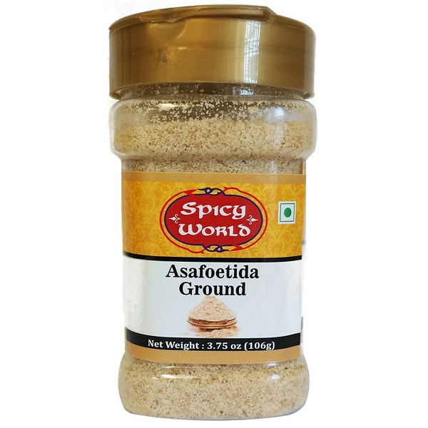 Asafoetida (Hing / Heeng) Ground Powder, 3.75 oz (106g) - All Natural & Non GMO - by Spicy World