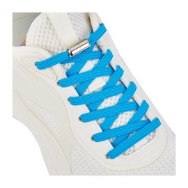 No Tie Shoelaces for Adults and Kids, Elastic Shoe Laces for Sneaker Light Blue