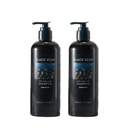 Nature Republic 네이처리퍼블릭 블랙빈 샴푸 탈모샴푸 탈모증상 완화 샴푸 520ml x 2개 Nature Republic Black Bean Shampoo for Hair Loss Relief 520ml x 2 [Selection]