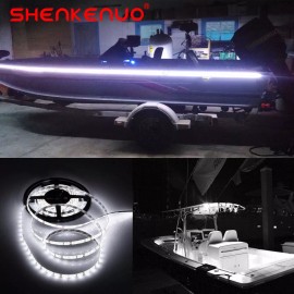 Unbranded 12V 16.4 FT 300SMD Flexible White LED Strip Light Waterproof For Car Truck Boat